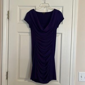 Express form-fitting purple dress
